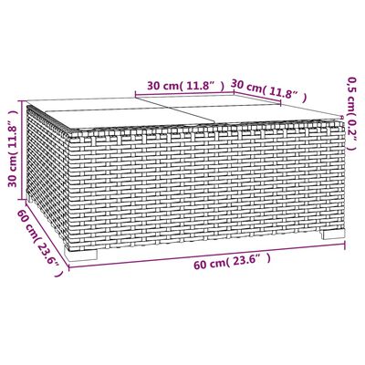 vidaXL 13 részes szürke polyrattan kerti ülőgarnitúra párnákkal