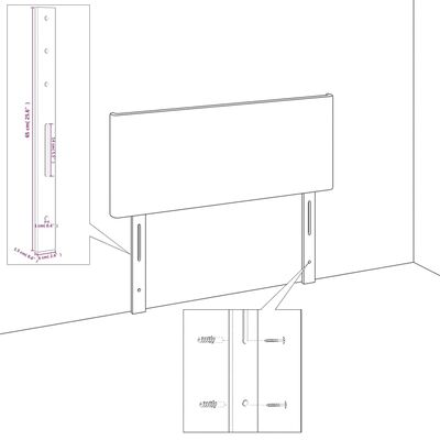 vidaXL 4 db sötétzöld bársony fejtámla 80 x 5 x 78/88 cm