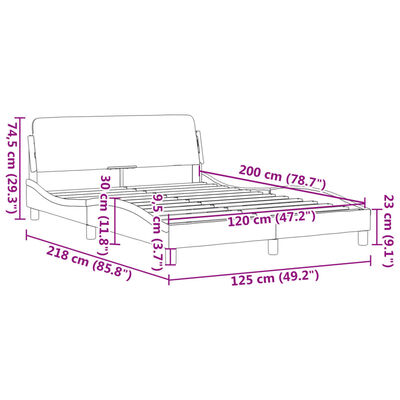 vidaXL sötétzöld bársony ágykeret fejtámlával 120 x 200 cm