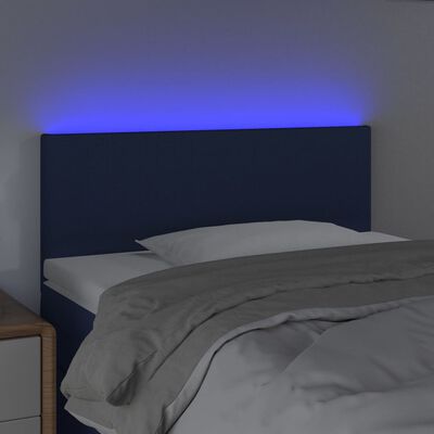 vidaXL kék szövet LED-es fejtámla 100x5x78/88 cm