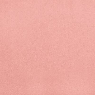 vidaXL rózsaszín bársony rugós ágy matraccal 90 x 190 cm