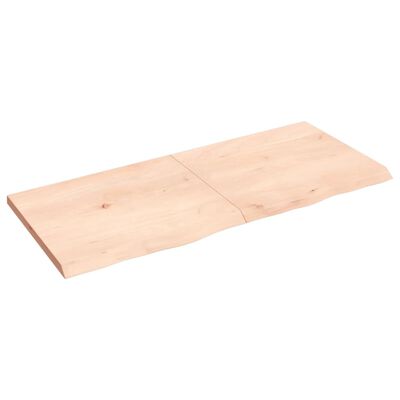 vidaXL kezeletlen tömör tölgyfa asztallap 140x60x(2-4) cm