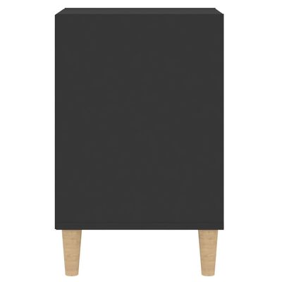 vidaXL fekete szerelt fa TV-szekrény 100x35x55 cm