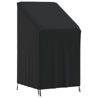 vidaXL fekete 420D oxford szövet kerti székhuzat 70 x 70 x 85/125 cm