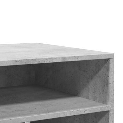 vidaXL betonszürke nyomtatóállvány kerekekkel 60x50x67 cm