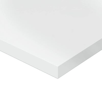 vidaXL 4 db magasfényű fehér szerelt fa könyvespolc 40 x 20 x 1,5 cm