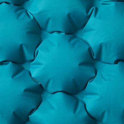 vidaXL kék kétszemélyes önfelfújó kempingmatrac párnákkal