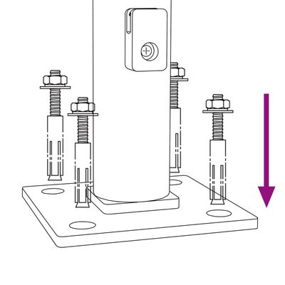 vidaXL ezüstszínű drótkerítés illesztőperemmel 2,2 x 10 m