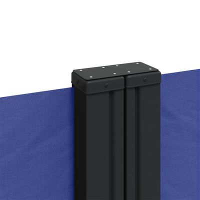 vidaXL kék behúzható oldalsó napellenző 140x1200 cm