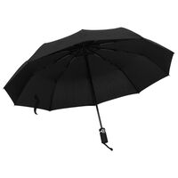 vidaXL fekete automatikusan összecsukható esernyő 104 cm