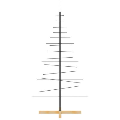 vidaXL fekete fém karácsonyfa alap dekorációhoz 150 cm