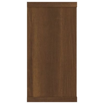 vidaXL 2 db barna tölgyszínű szerelt fa fali kockapolc 100x15x30 cm