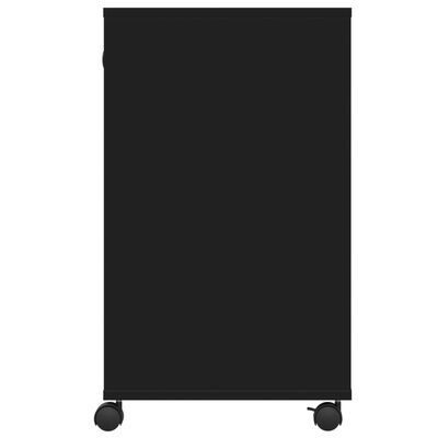 vidaXL fekete nyomtatóállvány kerekekkel 60x40x68,5 cm