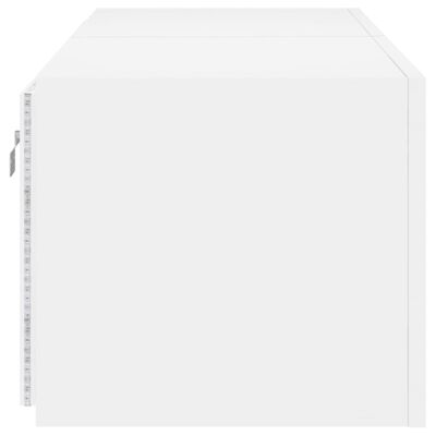 vidaXL 2 db fehér falra szerelhető TV-szekrény LED-ekkel 60x35x31 cm