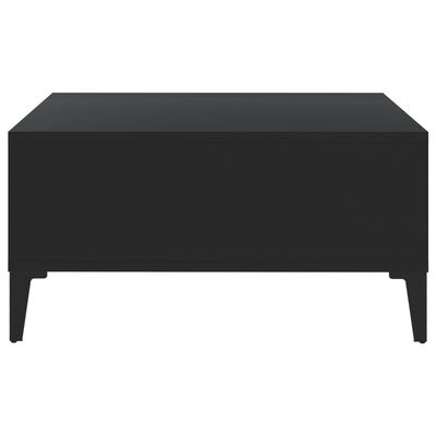 vidaXL fekete forgácslap dohányzóasztal 60 x 60 x 30 cm
