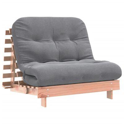 vidaXL tömör duglászfenyő futon kanapéágy matraccal 100 x 206 x 11 cm