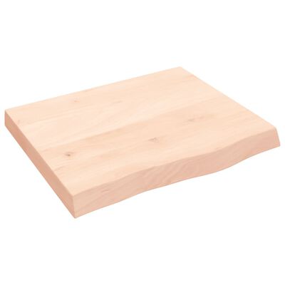 vidaXL kezeletlen tömör tölgyfa asztallap 60x50x(2-6) cm