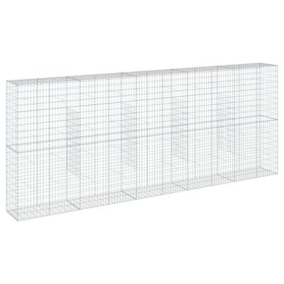 vidaXL horganyzott vas gabion kosár fedéllel 500 x 50 x 200 cm