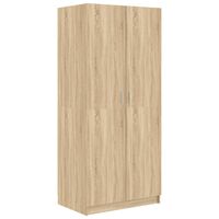 vidaXL sonoma-tölgy színű szerelt fa ruhásszekrény 80 x 52 x 180 cm