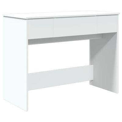 vidaXL fehér fésülködőasztal tükörrel 100x45x76 cm
