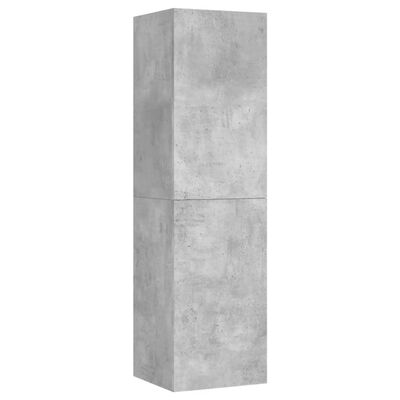 vidaXL 4 db betonszürke szerelt fa TV-szekrény 30,5 x 30 x 110 cm