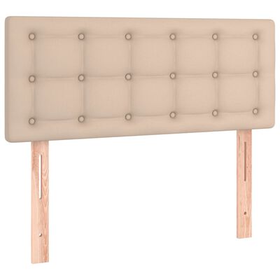 vidaXL cappuccino színű műbőr LED-es fejtámla 80 x 5 x 78/88 cm