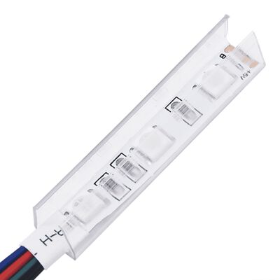 vidaXL sötétszürke szövet LED-es fejtámla 203 x 16 x 78/88 cm