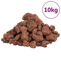 vidaXL 10 kg piros vulkanikus kőzet 1-2 cm