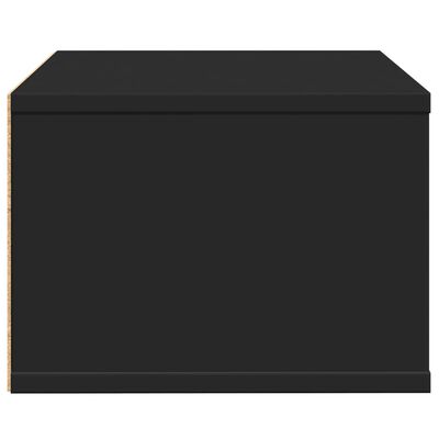 vidaXL fekete szerelt fa nyomtatóállvány 40 x 32 x 22,5 cm