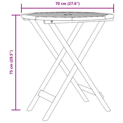 vidaXL 3 részes fekete polyrattan és tömör fa bisztrószett