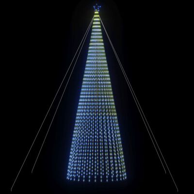 vidaXL kék karácsonyfa fénykúp 1544 LED 500 cm