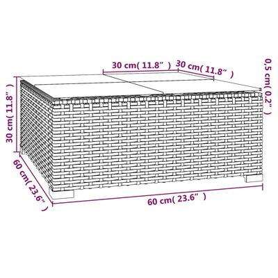 vidaXL 11 részes szürke polyrattan kerti ülőgarnitúra párnákkal