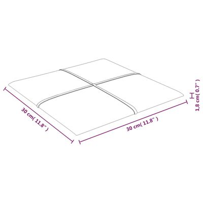 vidaXL 12 db sárga bársony fali panel 30 x 30 cm 1,08 m²