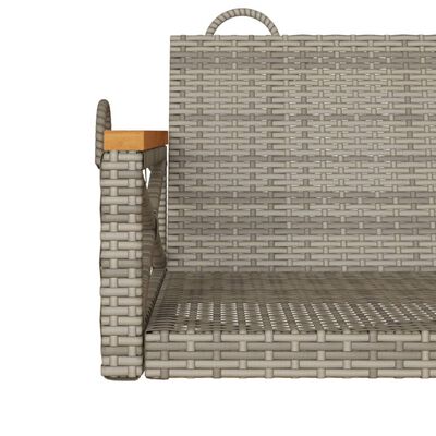 vidaXL szürke polyrattan hintapad 109 x 62 x 40 cm