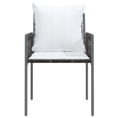 vidaXL 6 db barna polyrattan kerti szék párnával 54x61x83 cm