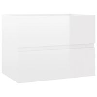 vidaXL magasfényű fehér szerelt fa mosdószekrény 60 x 38,5 x 45 cm