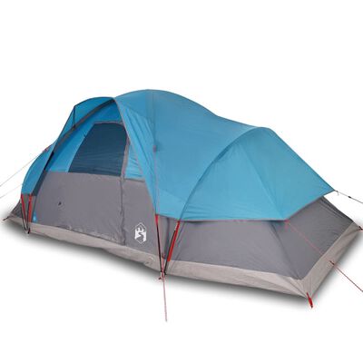 vidaXL 9 személyes kék vízálló kupolás családi sátor