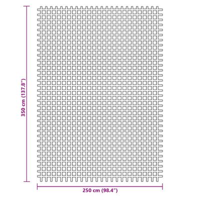 vidaXL kék kempingszőnyeg 3,5 x 2,5 m