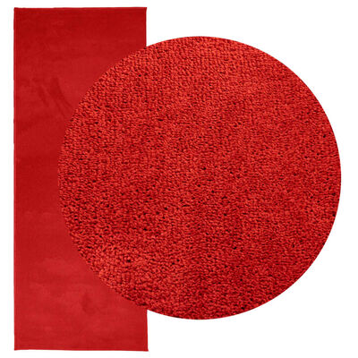 vidaXL OVIEDO piros rövid szálú szőnyeg 80 x 200 cm