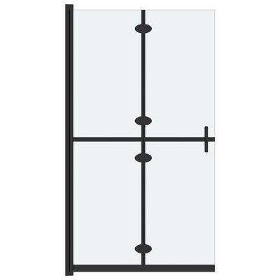 vidaXL ESG tejüveg összecsukható zuhanyfal 90 x 190 cm