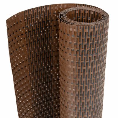 vidaXL barna és fekete polyrattan erkélyparaván 500x90 cm