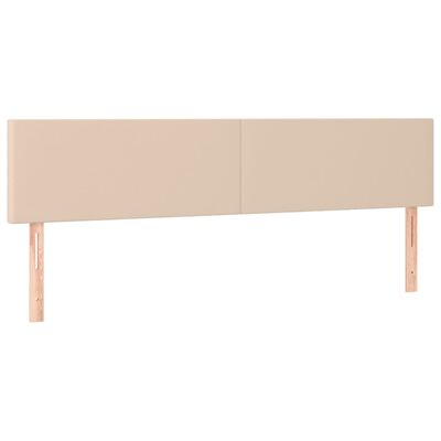 vidaXL cappuccino színű műbőr LED-es fejtámla 180 x 5 x 78/88 cm