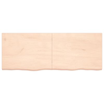 vidaXL kezeletlen tömör tölgyfa asztallap 160x60x(2-4) cm