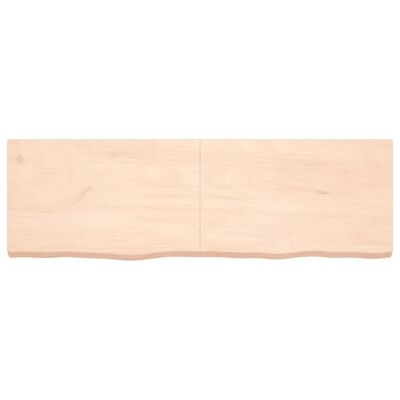 vidaXL kezeletlen tömör fa fürdőszobai pult 160x50x(2-6) cm