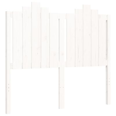 vidaXL fehér tömör fa ágykeret fejtámlával 120 x 200 cm