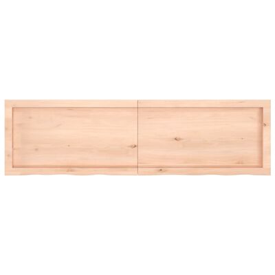 vidaXL kezeletlen tömör tölgyfa asztallap 140x40x(2-4) cm