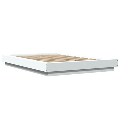 vidaXL fehér szerelt fa ágykeret 120 x 200 cm