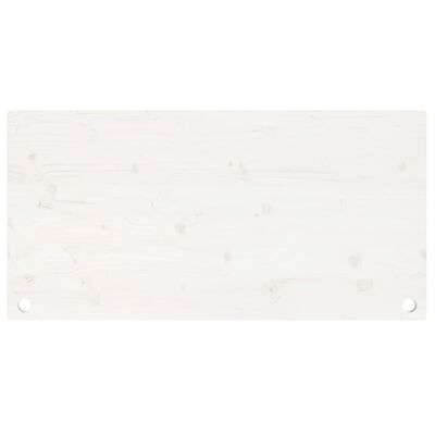 vidaXL fehér tömör fenyőfa asztallap 100 x 60 x 2,5 cm