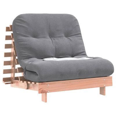 vidaXL tömör duglászfenyő futon kanapéágy matraccal 80 x 206 x 11 cm