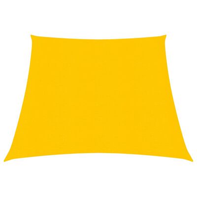 vidaXL sárga HDPE napvitorla 160 g/m² 3/4 x 3 m